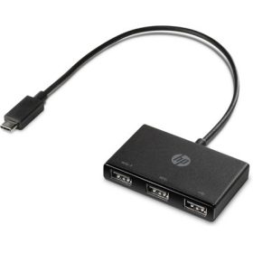 HP 3-portos USB-C USB3.0 hub fekete