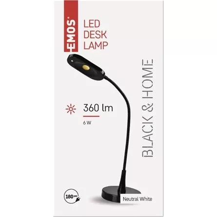Emos Z7523B fekete LED asztali lámpa