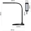 Emos Z7599B Eddy fekete asztali LED lámpa