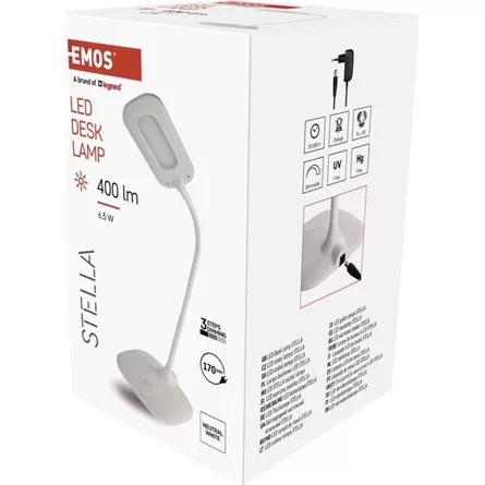 Emos Z7602W LED Stella fehér asztali  lámpa