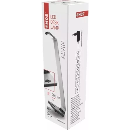 Emos Z7607S Alvin 200lm szabályozható ezüst LED asztali lámpa
