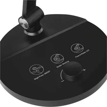 Emos Z7628B Charles fekete LED asztali lámpa