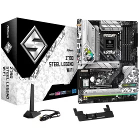   ASROCK MB Desktop Z790 Steel Legend (S1700, 4x DDR5, 1x PCIe 5.0 x16, 1x PCIe 4.0 x16, 1x PCIe 3.0 x1, 4x Hyper M.2, 1x Blazing M.2, 8x SATA3, 2x USB-C, 16x USB 3.2, 5x USB 2.0, 1x RJ-45 2.5GB...