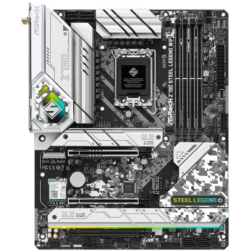 ASROCK MB Desktop Z790 Steel Legend (S1700, 4x DDR5, 1x PCIe 5.0 x16, 1x PCIe 4.0 x16, 1x PCIe 3.0 x1, 4x Hyper M.2, 1x Blazing M.2, 8x SATA3, 2x USB-C, 16x USB 3.2, 5x USB 2.0, 1x RJ-45 2.5GB...