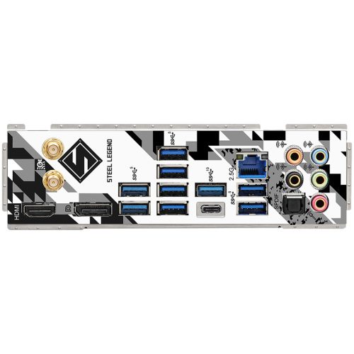 ASROCK MB Desktop Z790 Steel Legend (S1700, 4x DDR5, 1x PCIe 5.0 x16, 1x PCIe 4.0 x16, 1x PCIe 3.0 x1, 4x Hyper M.2, 1x Blazing M.2, 8x SATA3, 2x USB-C, 16x USB 3.2, 5x USB 2.0, 1x RJ-45 2.5GB...