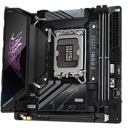 GIGABYTE Alaplap S1851 Z890I AORUS ULTRA INTEL Z890, mini-ITX