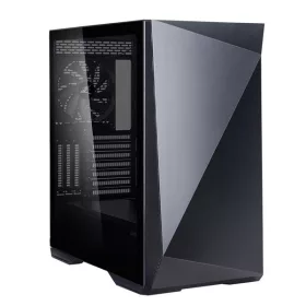   ZALMAN Ház Midi ATX Z9 ICEBERG MS BK Tápegység nélkül, Fekete Üvegfalú