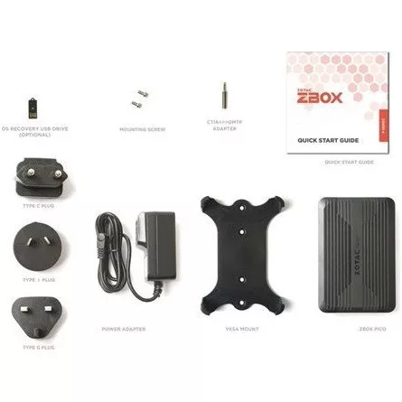 Zotac ZBOX pico PI430AJ with AirJet UCFF Ultra Compact barebone desktop számítógép
