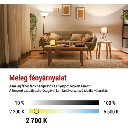 Emos ZF5164D  E27/11W (100W)/1521 lm/meleg fehér Filament A60 LED izzó