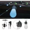 Emos GoSmart 15x parti izzók, 15 m, kültéri és beltéri, RGBIC WiFi LED fényfüzér