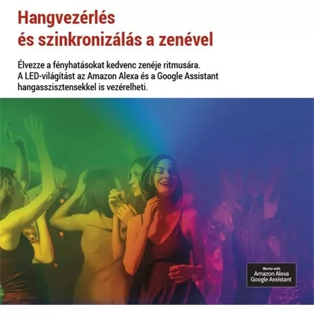 Emos GoSmart Hexagon fehér, 6 részből álló, RGBIC dimmelhető, WiFi LED asztali lámpa