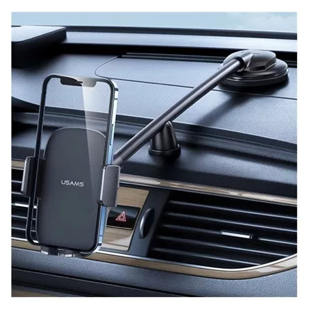 USAMS autós tartó műszerfalra, 4.7-7.2" méret, FEKETE