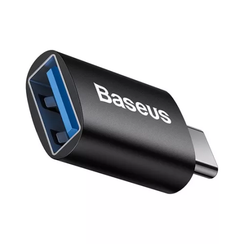 Baseus Ingenuity Mini USB Type-C – USB Type-A OTG adapter, fekete