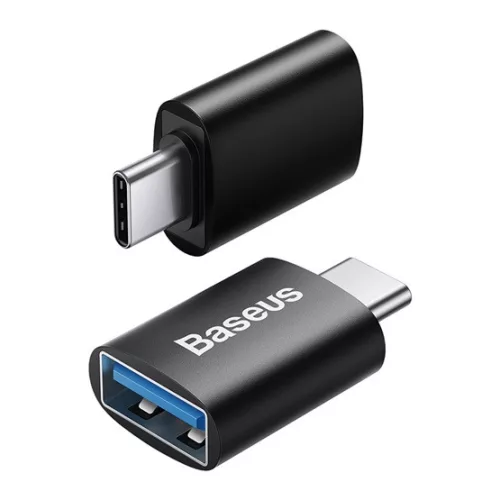 Baseus Ingenuity Mini USB Type-C – USB Type-A OTG adapter, fekete