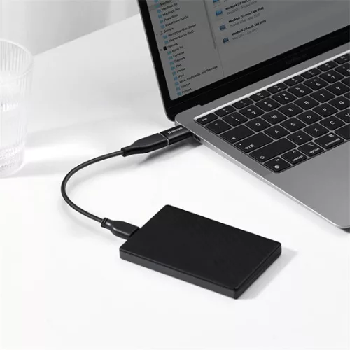 Baseus Ingenuity Mini USB Type-C – USB Type-A OTG adapter, fekete
