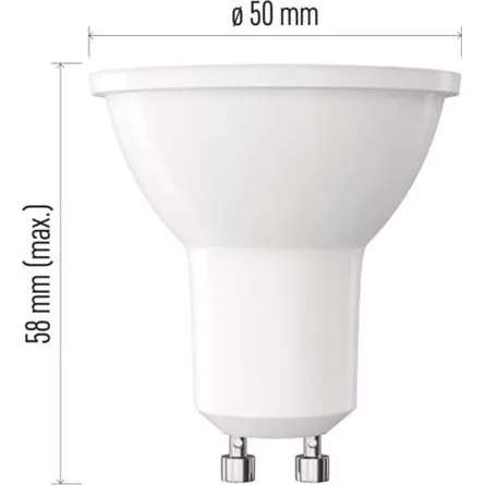 Emos ZL8F22 GU10/5,2 W (40 W)/450 lm/meleg fehér LED izzó