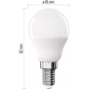 Emos ZQ1E24 E14/4,2 W (40 W)/470 lm/hideg fehér classic mini globe LED izzó