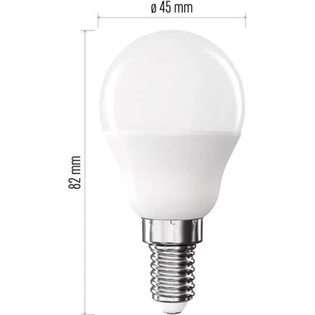 Emos ZQ1E41 E14/6,5 W (60 W)/806 lm/meleg fehér classic mini globe LED izzó