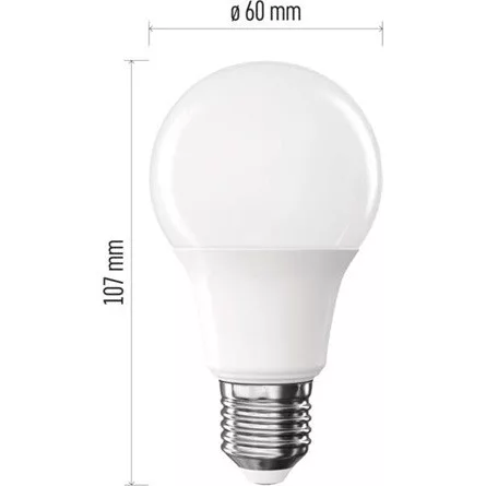 Emos ZQ5E43 A60 E27/7 W (60 W)/806 lm/természetes fehér classic LED izzó