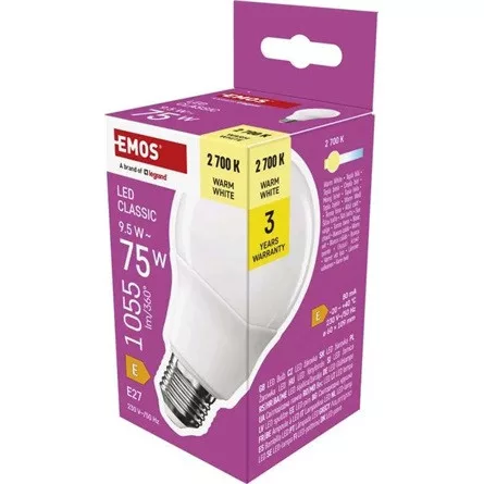 Emos ZQ5E51 1055lm meleg-fehér E27 LED fényforrás