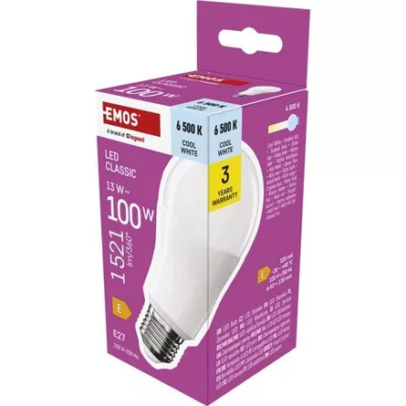Emos ZQ5E64 classic A60 13W 1521lumen E27 LED izzó