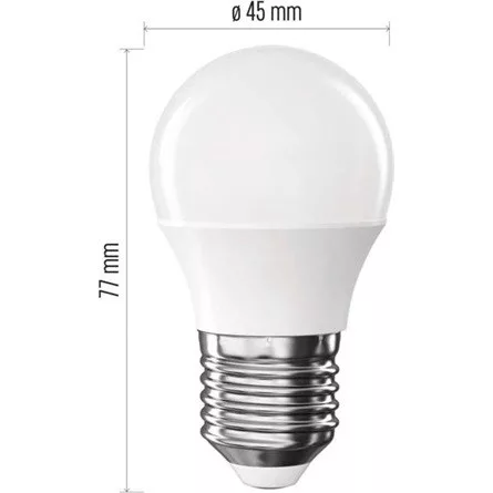 Emos ZQ6E23 E27/4,2 W (40 W)/470 lm/természetes fehér classic mini globe LED izzó