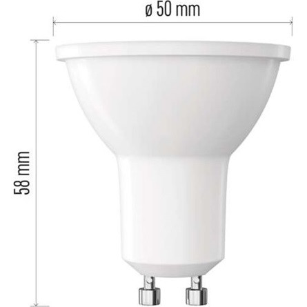 Emos ZQ8E44 MR16/GU10/7 W (60 W)/806 lm/hideg fehér classic LED izzó