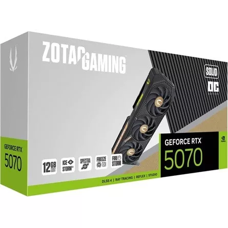 Zotac GeForce RTX 5070 Solid OC 12GB GDDR7 192-bit grafikus kártya