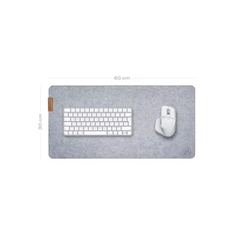 Artimo Desk Mat Felt Series S (60x30cm) Prémium filc egérpad Világos szürke