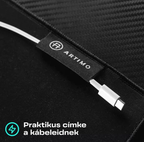 Artimo Desk Mat - Micro Series V2 - M (80x40cm) - Fekete