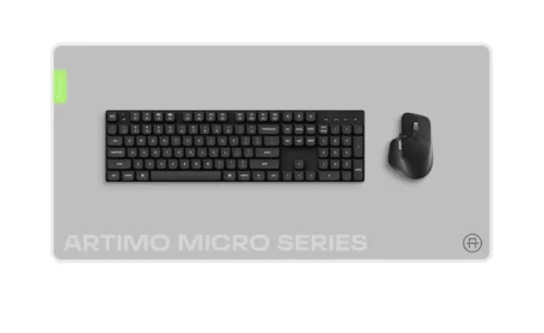 Artimo Desk Mat - Micro Series V2 - M (80x40cm) - Fehér